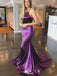 Sexy Purple Halter Strap Mermaid Party Prom Dresses,Evening Dress Online, WGP817