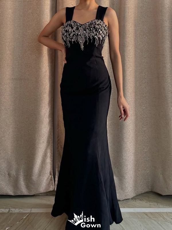 Formal Spaghetii Strap Mermaid Long Prom Dress Ideas, Evening Party Dresses,WGP1821