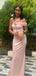 Elegant Pink Sweetheart Mermaid One Shoulder Sleeveless Party Prom Dresses,Evening Dress Online, WGP842