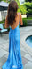 Sexy Spaghetti Strap Backless Mermaid  Long Prom Dress Ideas, Evening Party Dresses,WGP1106
