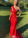Sexy One-shoulder Mermaid Long Prom Dress Ideas, Evening Party Dresses,WGP1219