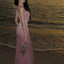 Shiny Pink Spaghetti Strap Mermaid Long Prom Dress Ideas, Evening Party Dresses,WGP1716