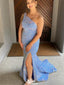 Elegant One-shoulder Sequins Mermaid Long Prom Dress Ideas, Evening Party Dresses,WGP1301