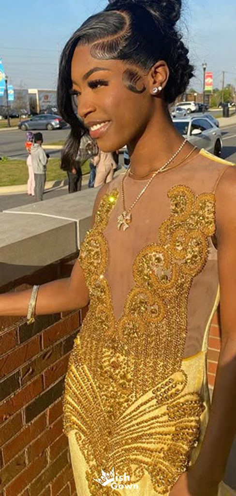 Elegant Jewel Sequins Mermaid Long Prom Dress Ideas, Evening Party Dresses,WGP1311