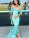 Elegant Strapless Off-shoulder Mermaid Long Prom Dress Ideas, Evening Party Dresses,WGP1442