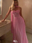 Sexy Pink Sweetheart A-Line Long Prom Dress Ideas, Evening Party Dresses,WGP1619