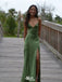 Gorgeous V-neck Spaghetti Strap Mermaid Long Prom Dress Ideas, Evening Party Dresses,WGP1150
