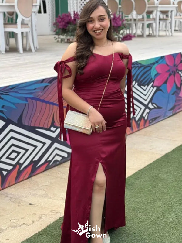 Elegant Off-shoulder Mermaid Long Prom Dress Ideas, Evening Party Dresses,WGP1566