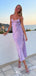 Elegant Purple Spaghetti Strap Mermaid  Long Sleeveless Long Party Prom Dresses,Evening Dress Online, WGP718