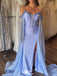 Gorgeous Spaghetti Strap Off-shoulder Mermaid Long Prom Dress Ideas, Evening Party Dresses,WGP1598