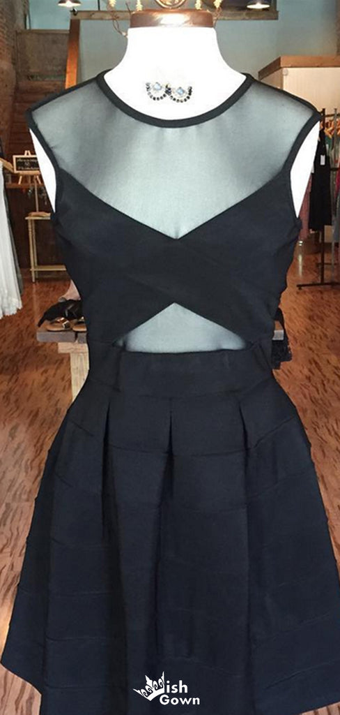 Sexy Illusion A-line Short Mini Homecoming Dress,EPT462