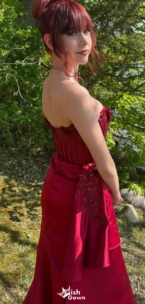 Gorgeous Strapless Mermaid Long Prom Dress Ideas, Evening Party Dresses,WGP1606