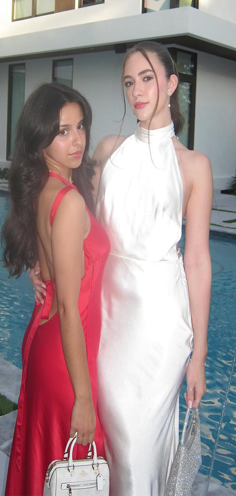 Sexy White Mermaid Halter Long  Backless Sleeveless Long Party Prom Dresses,Evening Dress Online, WGP734