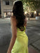 Sexy Lime Green Strapless Mermaid  Long Sleeveless Long Party Prom Dresses,Evening Dress Online, WGP763