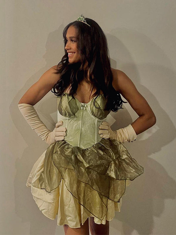 Cute  Green Sweetheart Ball Gown Lace Princess Popular Cheap Short Homecoming Dresses, EPT281