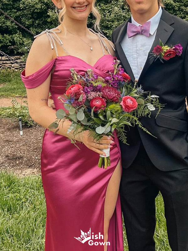 Elegant Off-shoulder Mermaid Long Prom Dress Ideas, Evening Party Dresses,WGP1715