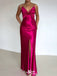 Sexy V-neck Spaghetti Strap Mermaid  Long Prom Dress Ideas, Evening Party Dresses,WGP1101