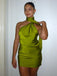 Sexy Green Halter Strap Tight Popular Cheap Short Homecoming Dresses, EPT299