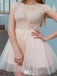 Elegant Pink Jewel Ball Gown Popular Cheap Short Homecoming Dresses, EPT302