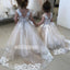 Lovely Pretty Unique Applique Weding  Flower Girl Dresses, FGD007