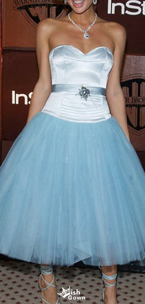 Elegant Strapless A-line Short Mini Homecoming Dress,EPT628