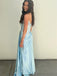 Elegant Baby Blue Off Shoulder Lace Mermaid Party Prom Dresses,Evening Dress Online, WGP832