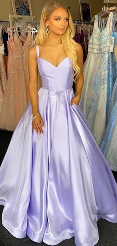 Elegant Purple Sweetheart A-line Strapless Sleeveless Party Prom Dresses,Evening Dress Online, WGP837