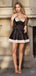 Sexy Black Sweetheart A-Line Short  Homecoming Dresses For Birthday Party, EPT690