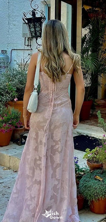 Elegant Sweetheart Spaghetti Strap A-line Long Prom Dress Ideas, Evening Party Dresses,WGP1183