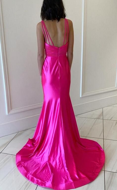 Charming Mermaid V Neck Sleeveless Cheap Maxi Long Party Prom Gowns,Evening Dresses,WGP431