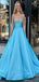 Elegant A-Line Spaghetti Straps Beads Cheap Maxi Long Party Prom Gowns,Evening Dresses,WGP433