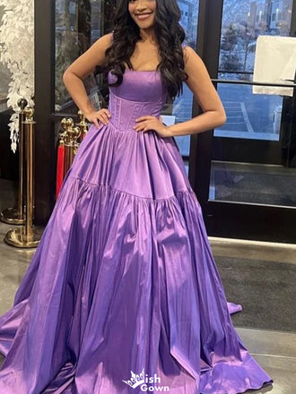 Formal Square A-line Long Prom Dress Ideas, Evening Party Dresses,WGP1193