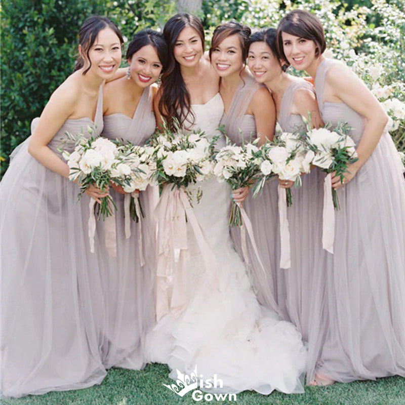 Elegant Sweetheart One Shoulder A-Line Sleeveless Wedding Guest B – Wish Gown