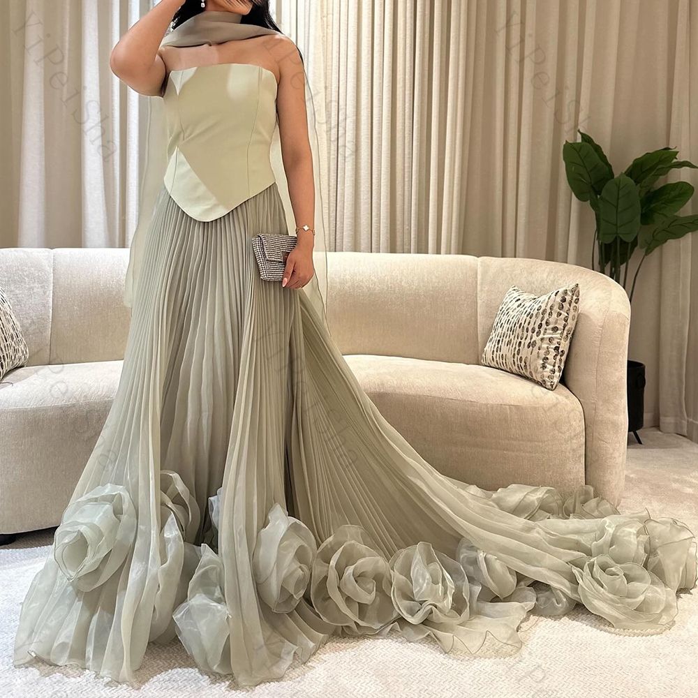 Elegant Green Sweetheart A-Line Long Prom Dress Ideas, Evening Party Dresses,WGP1948