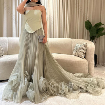 Elegant Green Sweetheart A-Line Long Prom Dress Ideas, Evening Party Dresses,WGP1948