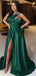 Elegant Green One-Shoulder Mermaid Long Prom Dress Ideas, Evening Party Dresses, WGP2030