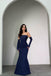 Sexy Navy Sweetheart Mermaid Long Prom Dress Ideas, Evening Party Dresses,WGP1853