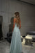 Elegant Green Off-Shoulder A-Line Long Prom Dress Ideas, Evening Party Dresses, WGP1585
