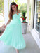 Elegant Mint Green A-Line Halter Cheap Maxi Long Party Prom Gowns,Evening Dresses,WGP441