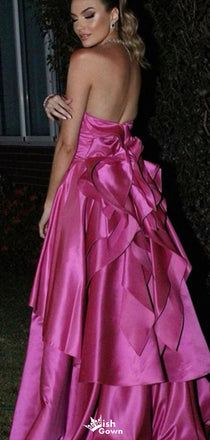 Gorgeous Sweetheart Strapless A-line Long Prom Dress Ideas, Evening Party Dresses,WGP1291