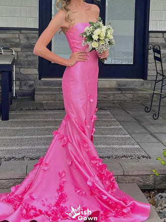 Elegant Strapless Sweetheart Mermaid Long Prom Dress Ideas, Evening Party Dresses,WGP1304