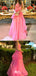 Gorgeous Pink Strapless A-line Long Party Dress Prom Dresses,WGP1005