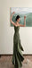 Elegant Mermaid Sweetheart Spaghetti Straps Pleats Long Formal Prom Dresses,Evening Gowns,WGP371