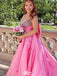 Gorgeous Spaghetti Strap Scoop A-line Long Prom Dress Ideas, Evening Party Dresses,WGP1441