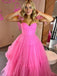 Cute Pink A-Line Sweetheart Popular Long Evening Dresses, Formal Dresses, Birthday Party, WGP621