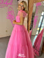 Cute Pink A-Line Sweetheart Popular Long Evening Dresses, Formal Dresses, Birthday Party, WGP621