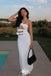 Stylish White  Halter Mermaid Long Prom Dresses ,WGP1056