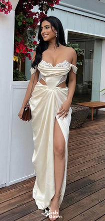 Sexy Strapless Off-shoulder Mermaid Long Prom Dress Ideas, Evening Party Dresses,WGP1495