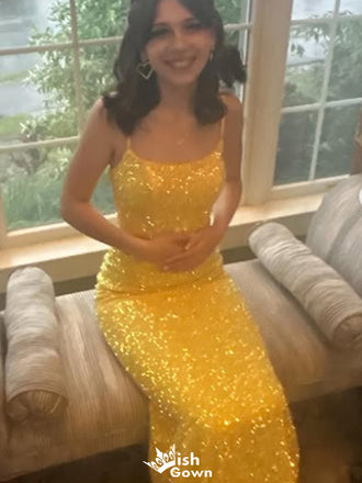 Elegant Spaghetti Strap Mermaid Long Prom Dress Ideas, Evening Party Dresses,WGP1520