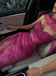 Sexy Pink Sweetheart Mermaid Side Slit Long Prom Dress Ideas, Evening Party Dresses , WGP1581